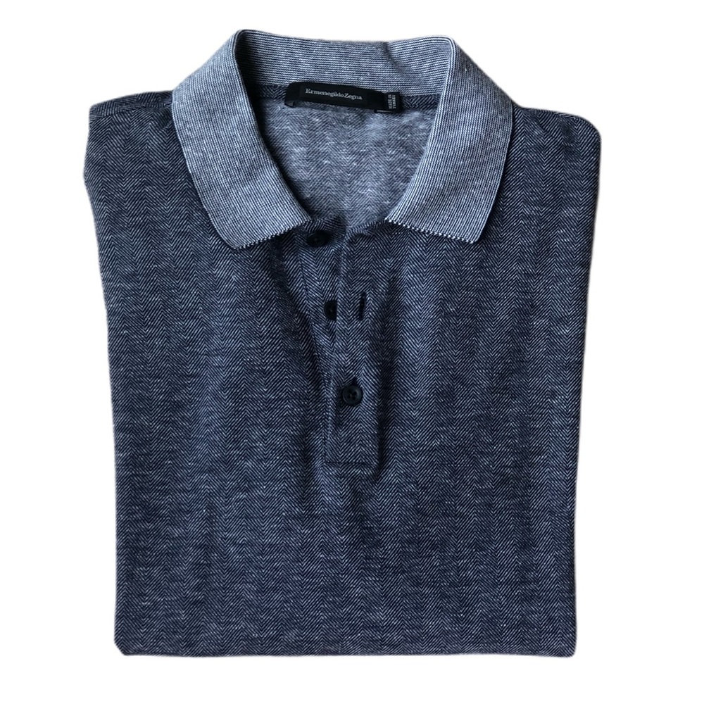 Ermenegildo Zegna Short Sleeve Polo Shirt Large